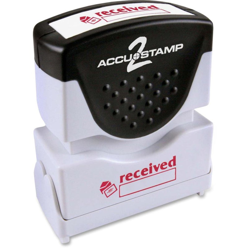 AccuStamp COSCO Shutter Stamp - Message Stamp - RECEIVED - 0.50 Impression Width - 20000 Impression(s) - Red - Rubber  Plastic - 1 Each - Image 1